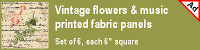 Vintage-inspired fabric panels