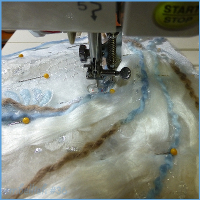 stitching white thread